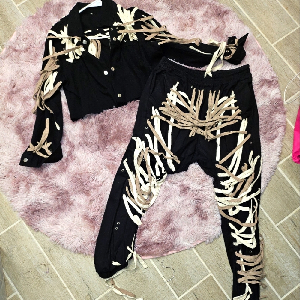 Two piece Jean outfir